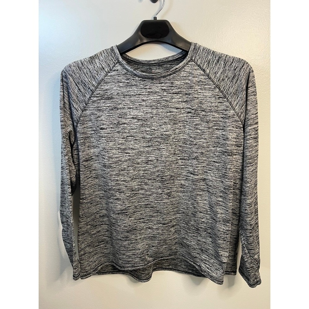 ClimateRight by Cuddl Duds Womens XXL Space Dye Long Sleeve Top Black CD8317639